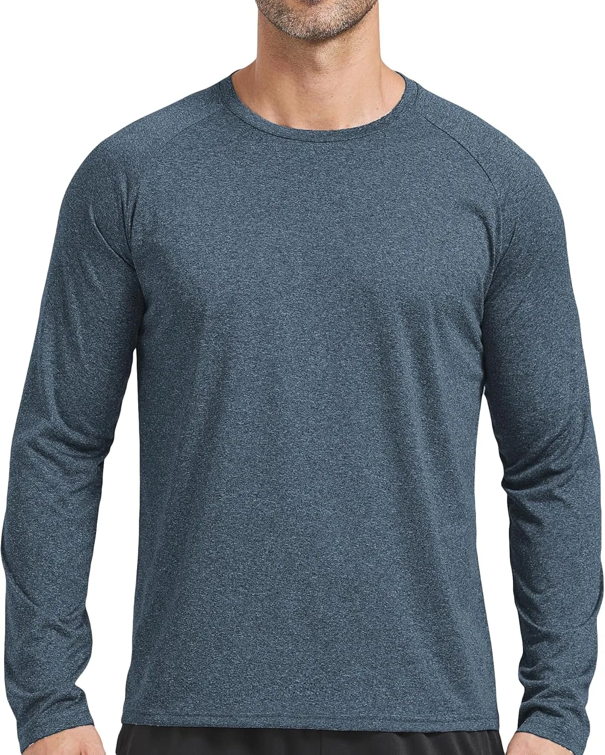 4 Pack Men's Dry Fit T Shirts Athletic Running Gym Workout Long Sleeve T Shirts for Men
