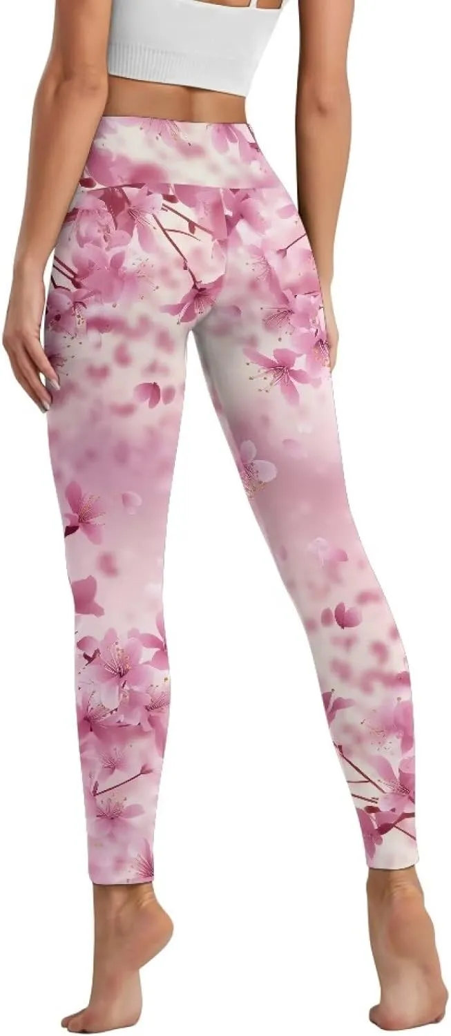 AFPANQZ Women's Yoga Leggings with Pockets Seamless Yoga Pants Casual Running Dance Sports Activewear Workout Stretch Capri