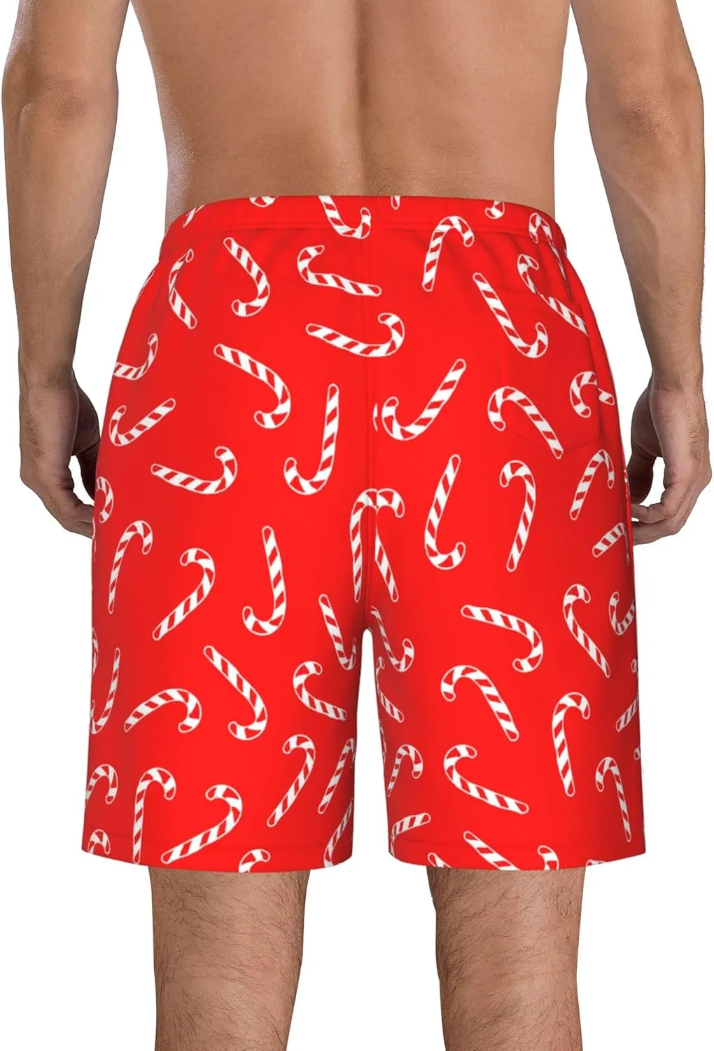 AMRANDOM Men's Shorts Casual Drawstring Summer Beach Shorts