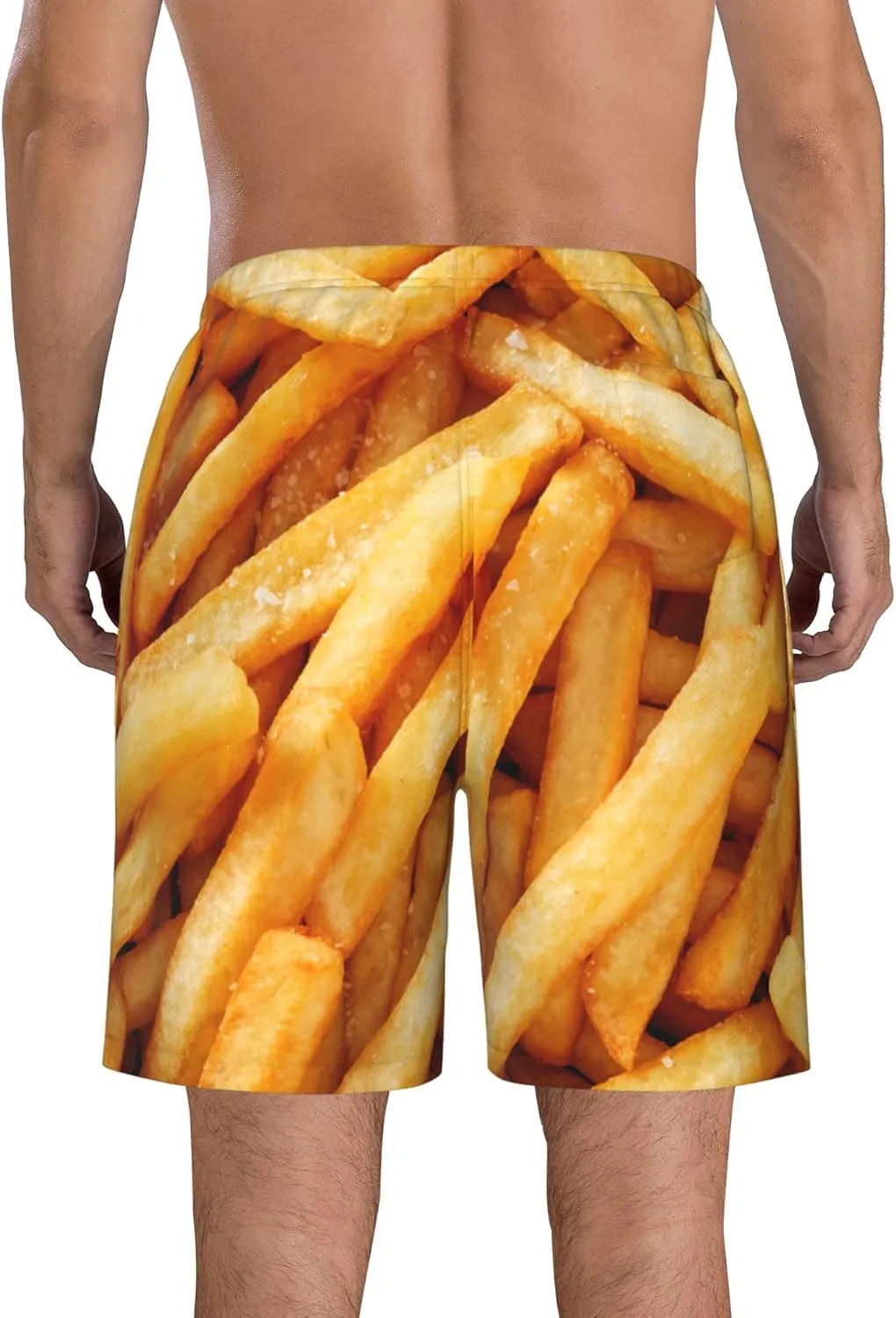 AMRANDOM Men's Shorts Casual Drawstring Summer Beach Shorts
