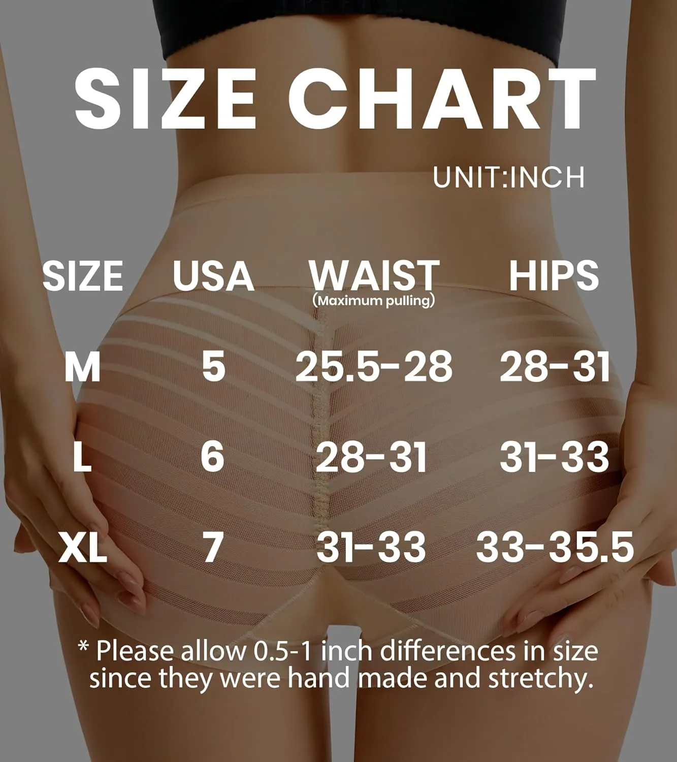 ASIMOON Tummy Control Boyshorts Underwear for Women Stretch High Waisted Shapewear Sexy Mesh No Show Panties for Ladies