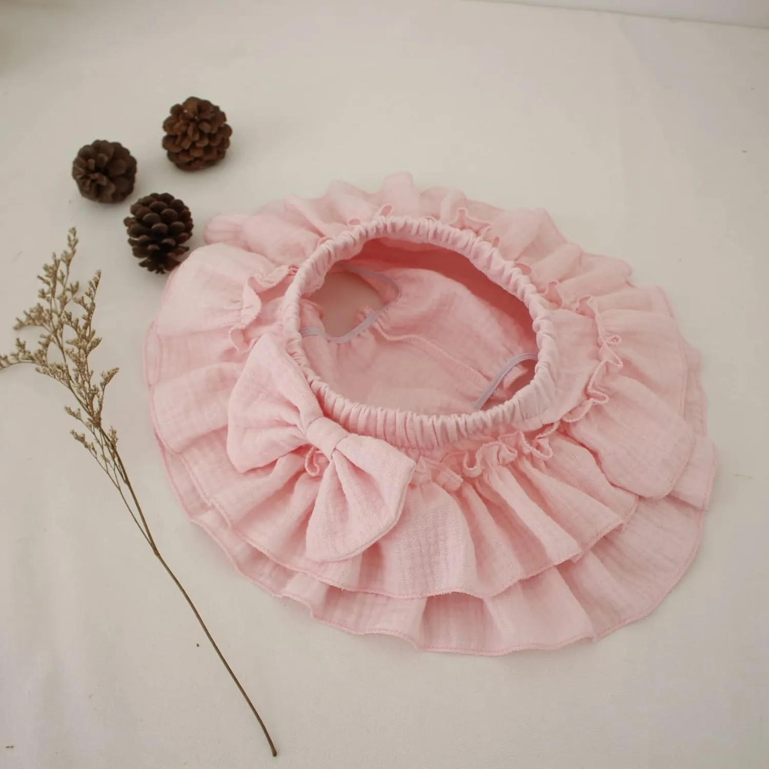 Baby Girls Bloomer Skirt Shorts Bowknot Cotton Gauze Ruffle Diaper Cover Shorts Briefs Cute Bloomers Underpants