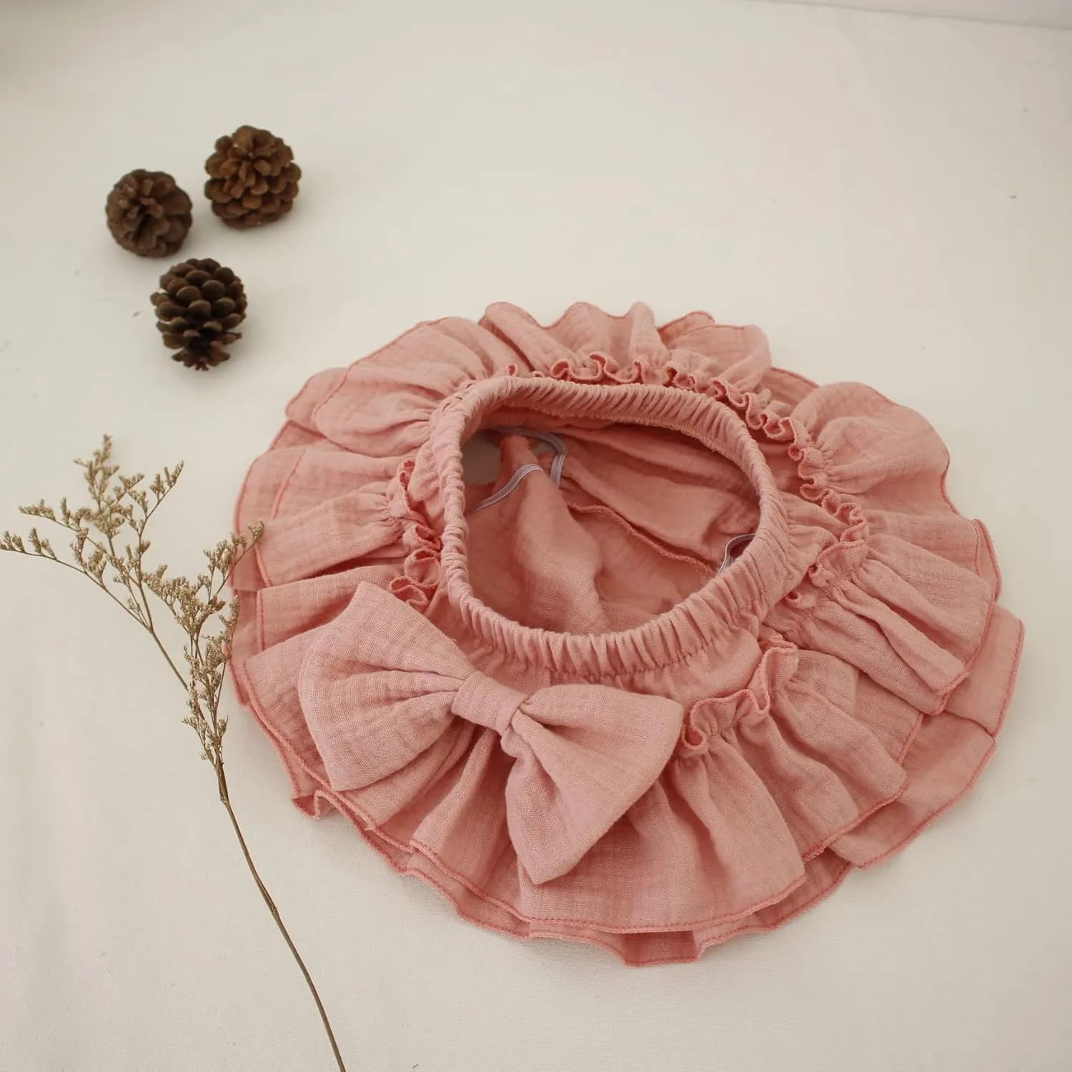 Baby Girls Bloomer Skirt Shorts Bowknot Cotton Gauze Ruffle Diaper Cover Shorts Briefs Cute Bloomers Underpants