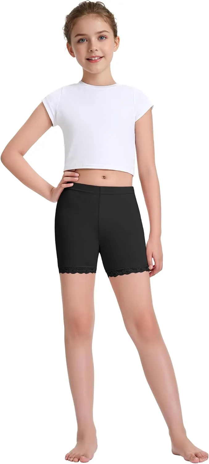 BOOPH Lace Bike Short Girls Dance Undershorts Underwear for Play or Underdress