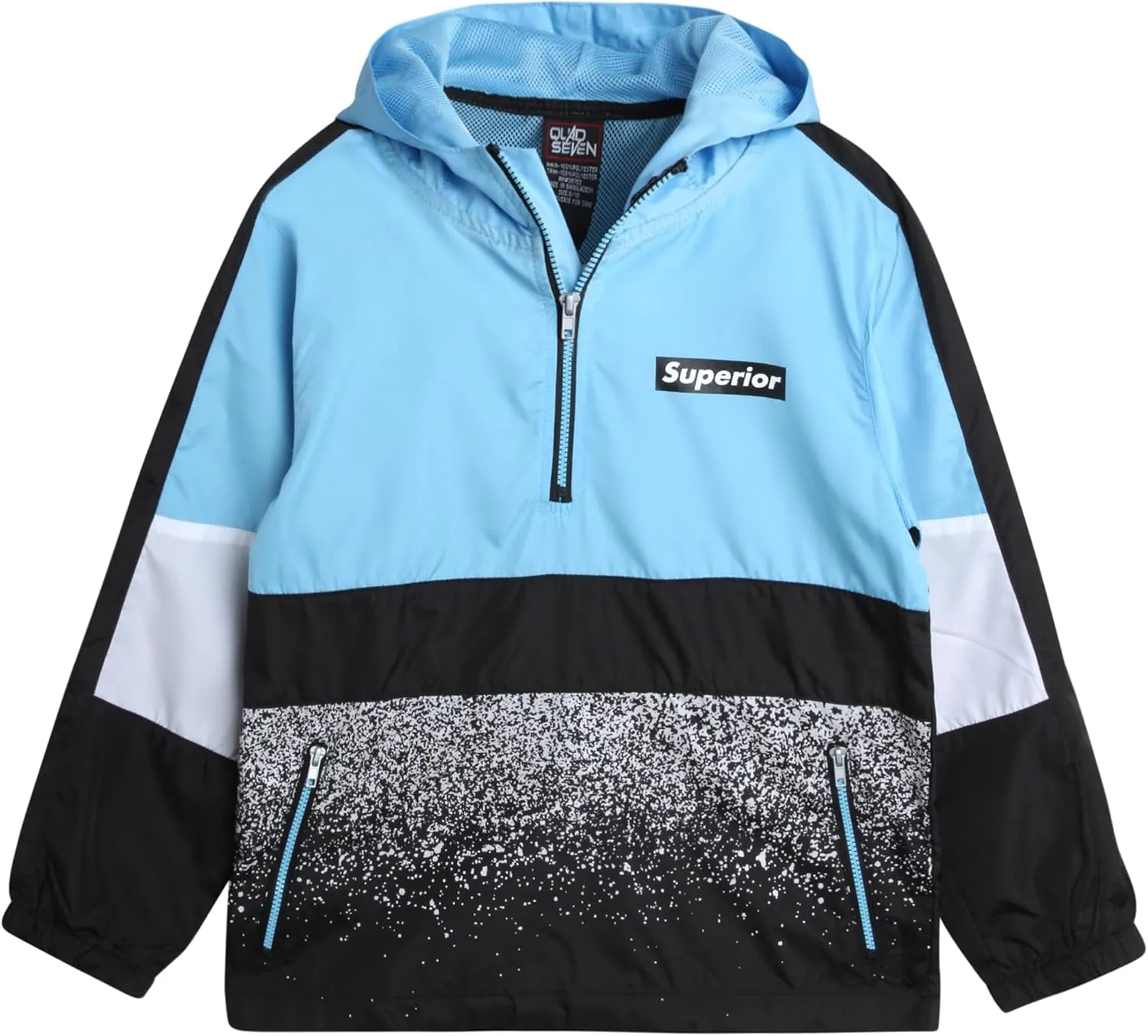Boys' Tracksuit - 2 Piece Quarter Zip Pullover Windbreaker Jacket and Jogger Pants - Activewear Set for Boys, 8-18