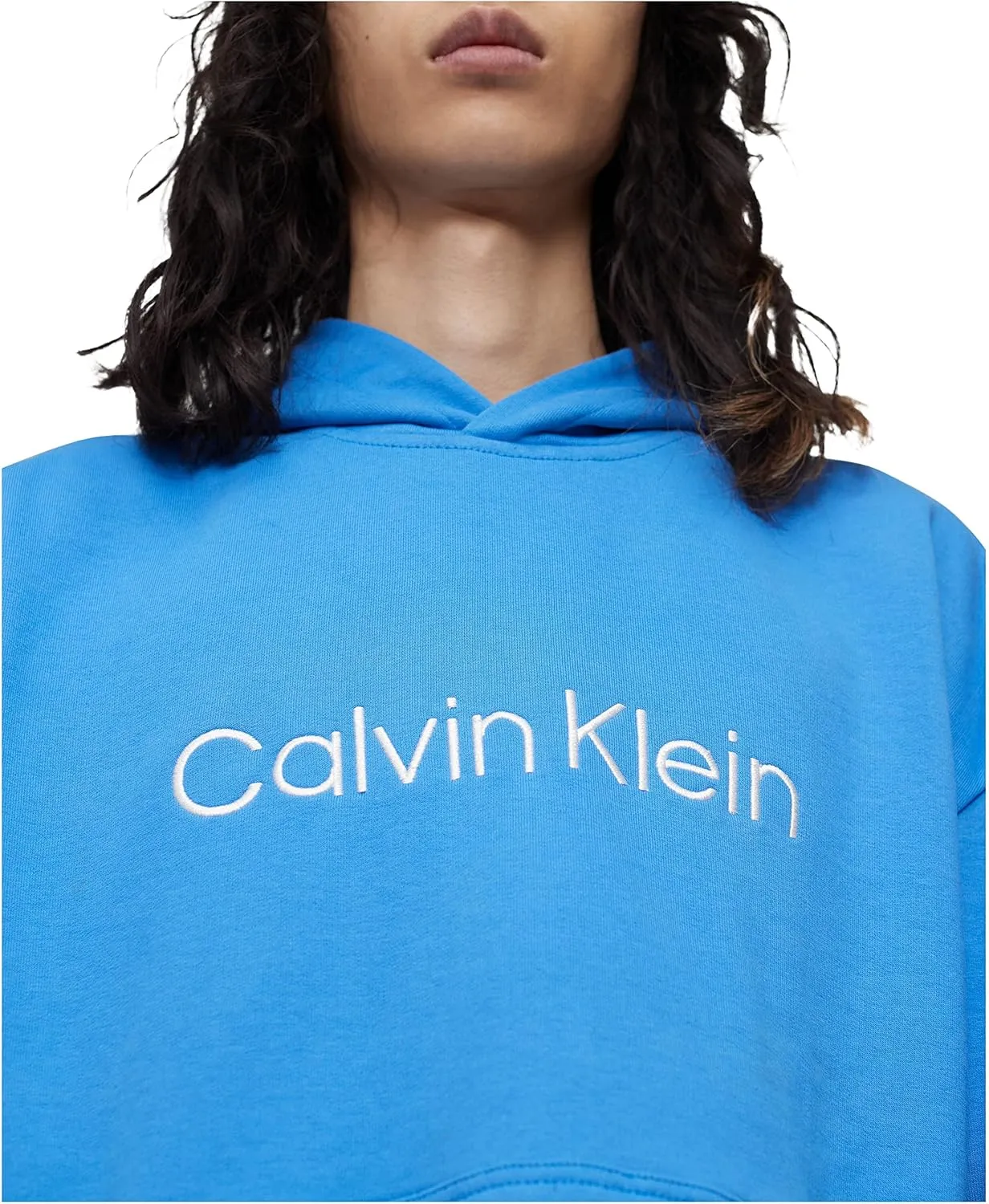 Calvin Klein Men's Relaxed Fit Logo French Terry Hoodie