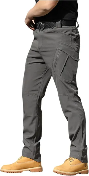 Cargo Pants for Men Baggy Ripstop Pants Match Mens Wild Cargo Pants Multi Pockets Work Stretchy Hiking Pants