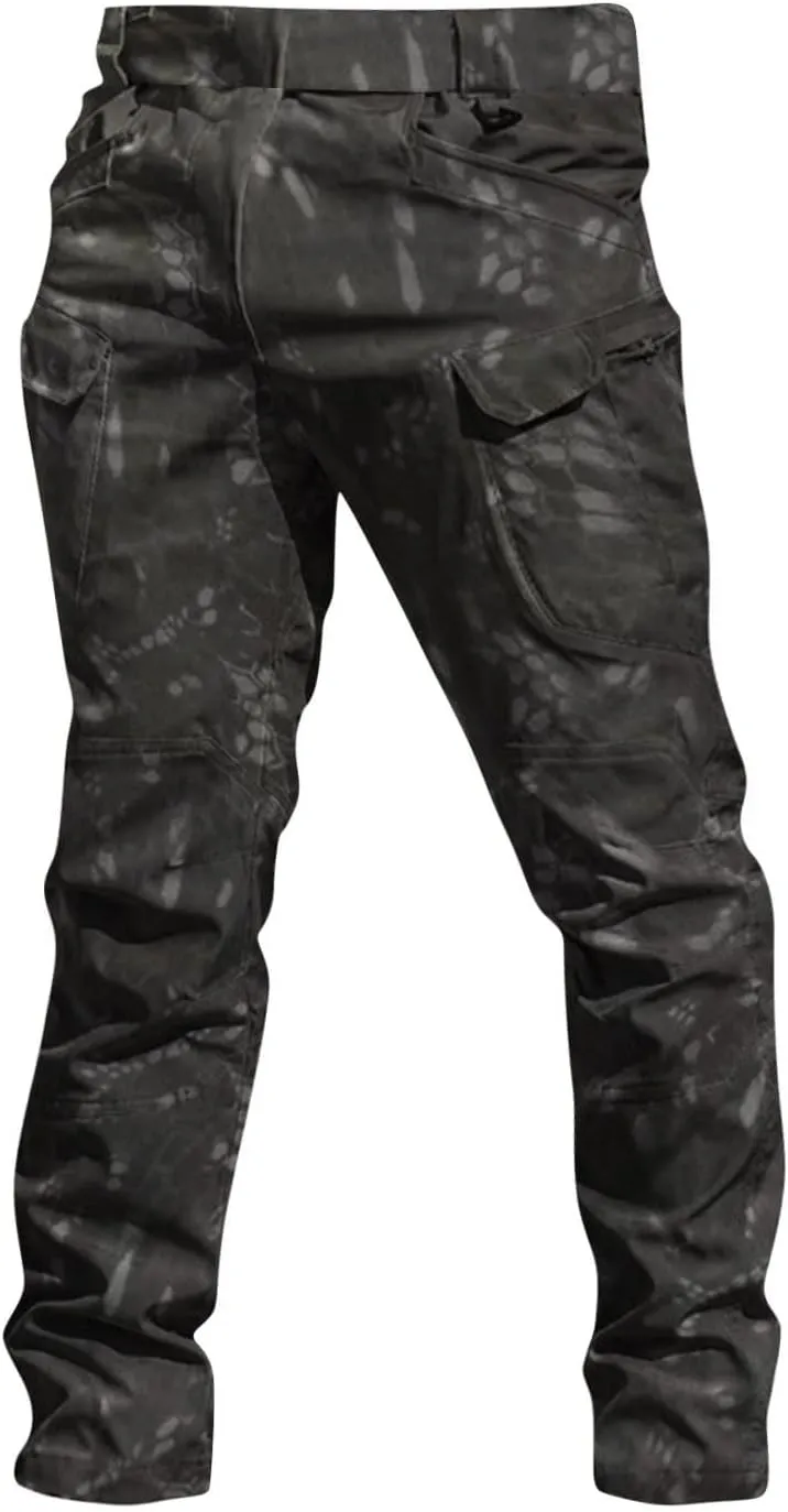 Cargo Pants for Men Baggy Ripstop Pants Match Mens Wild Cargo Pants Multi Pockets Work Stretchy Hiking Pants
