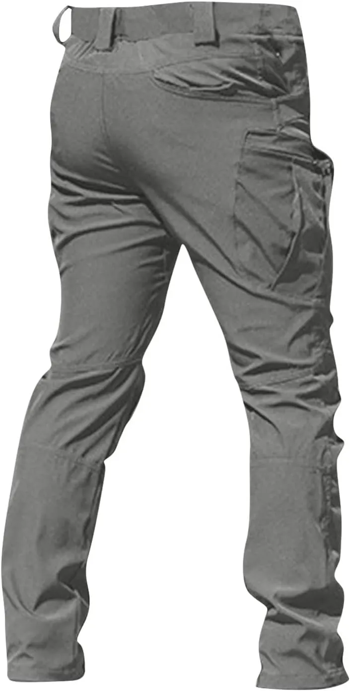 Cargo Pants for Men Baggy Ripstop Pants Match Mens Wild Cargo Pants Multi Pockets Work Stretchy Hiking Pants