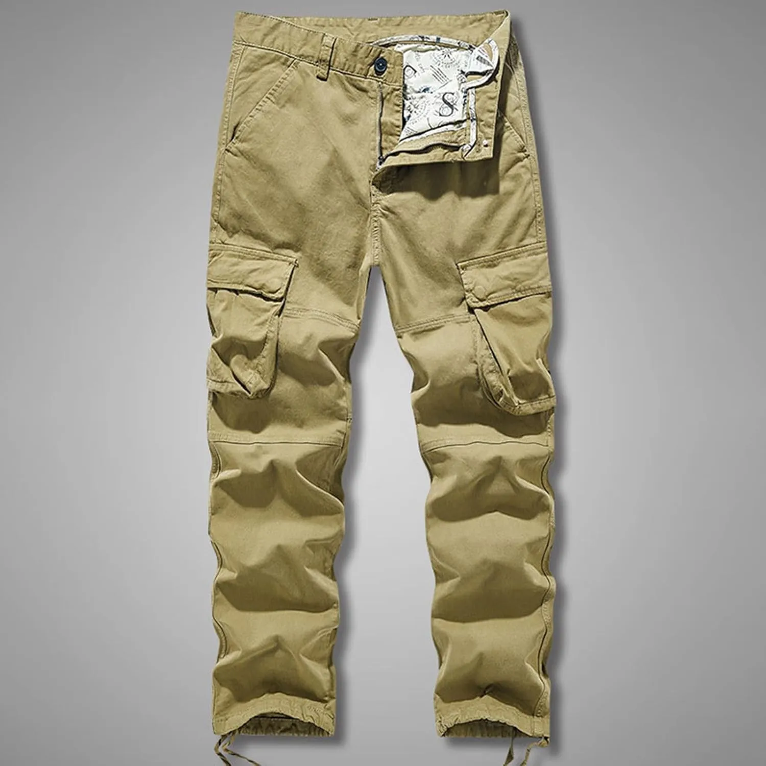 Cargo Pants for Men, CamoRelaxed Fit Utility Hiking Pants, Ripstop Work Casual Wild Pants with Pockets