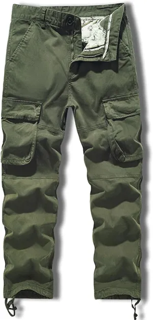 Cargo Pants for Men, CamoRelaxed Fit Utility Hiking Pants, Ripstop Work Casual Wild Pants with Pockets