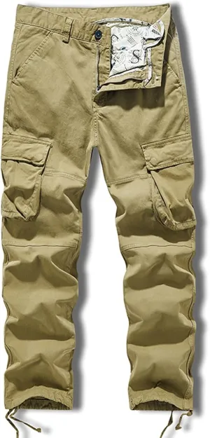 Cargo Pants for Men, CamoRelaxed Fit Utility Hiking Pants, Ripstop Work Casual Wild Pants with Pockets