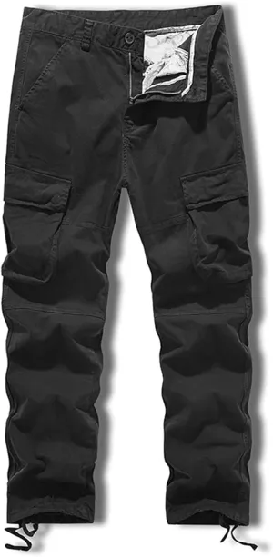 Cargo Pants for Men, CamoRelaxed Fit Utility Hiking Pants, Ripstop Work Casual Wild Pants with Pockets
