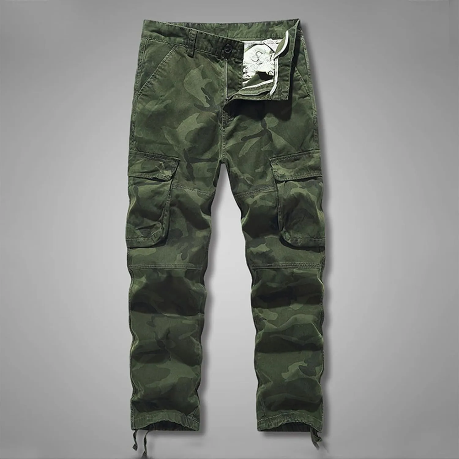 Cargo Pants for Men, CamoRelaxed Fit Utility Hiking Pants, Ripstop Work Casual Wild Pants with Pockets