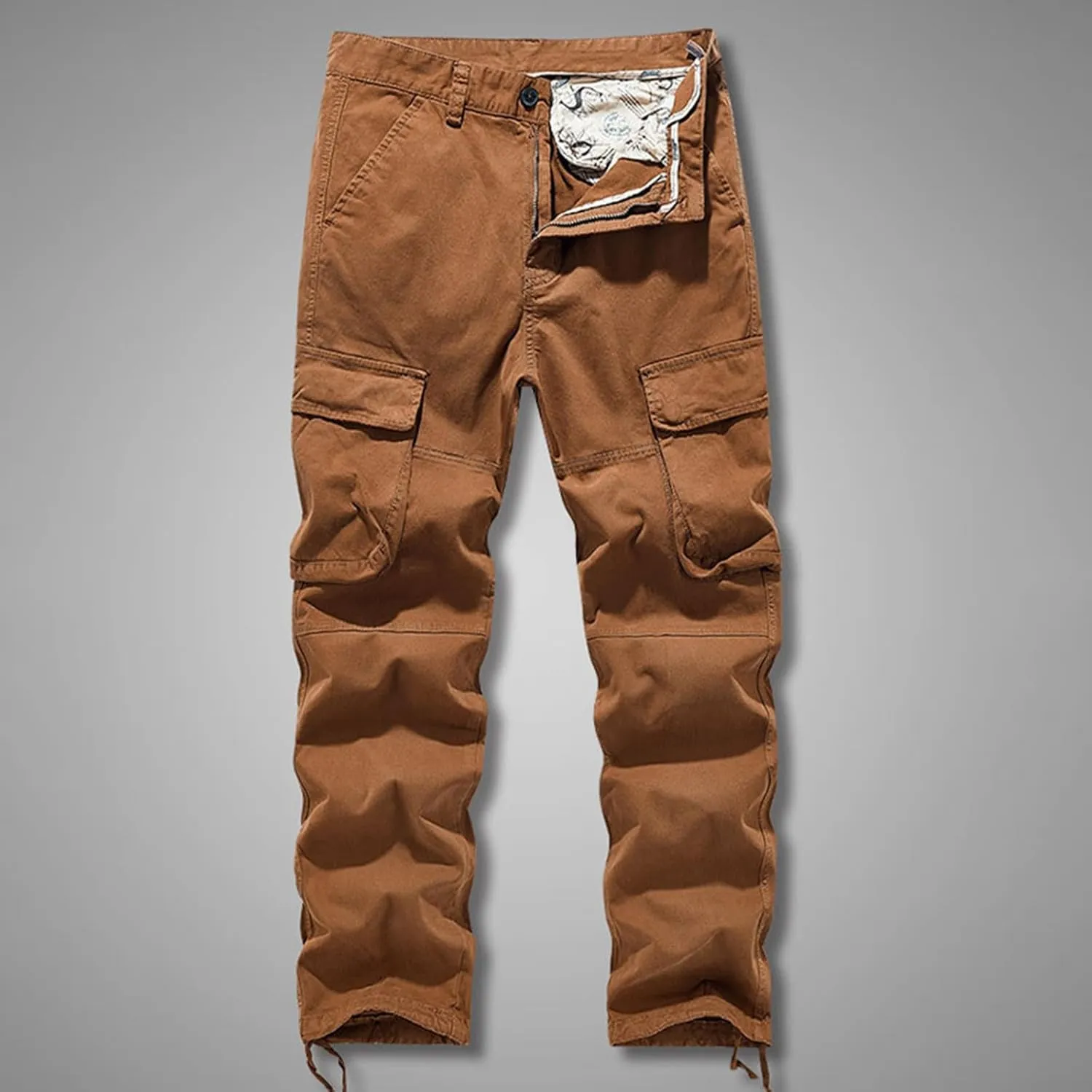 Cargo Pants for Men, CamoRelaxed Fit Utility Hiking Pants, Ripstop Work Casual Wild Pants with Pockets