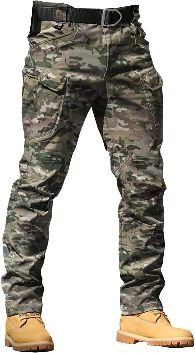 Cargo Pants for Men Tactical Pants Lightweight Outdoor Travel Pants Relaxed Fit Work Hiking Waterproof Pants Stretch