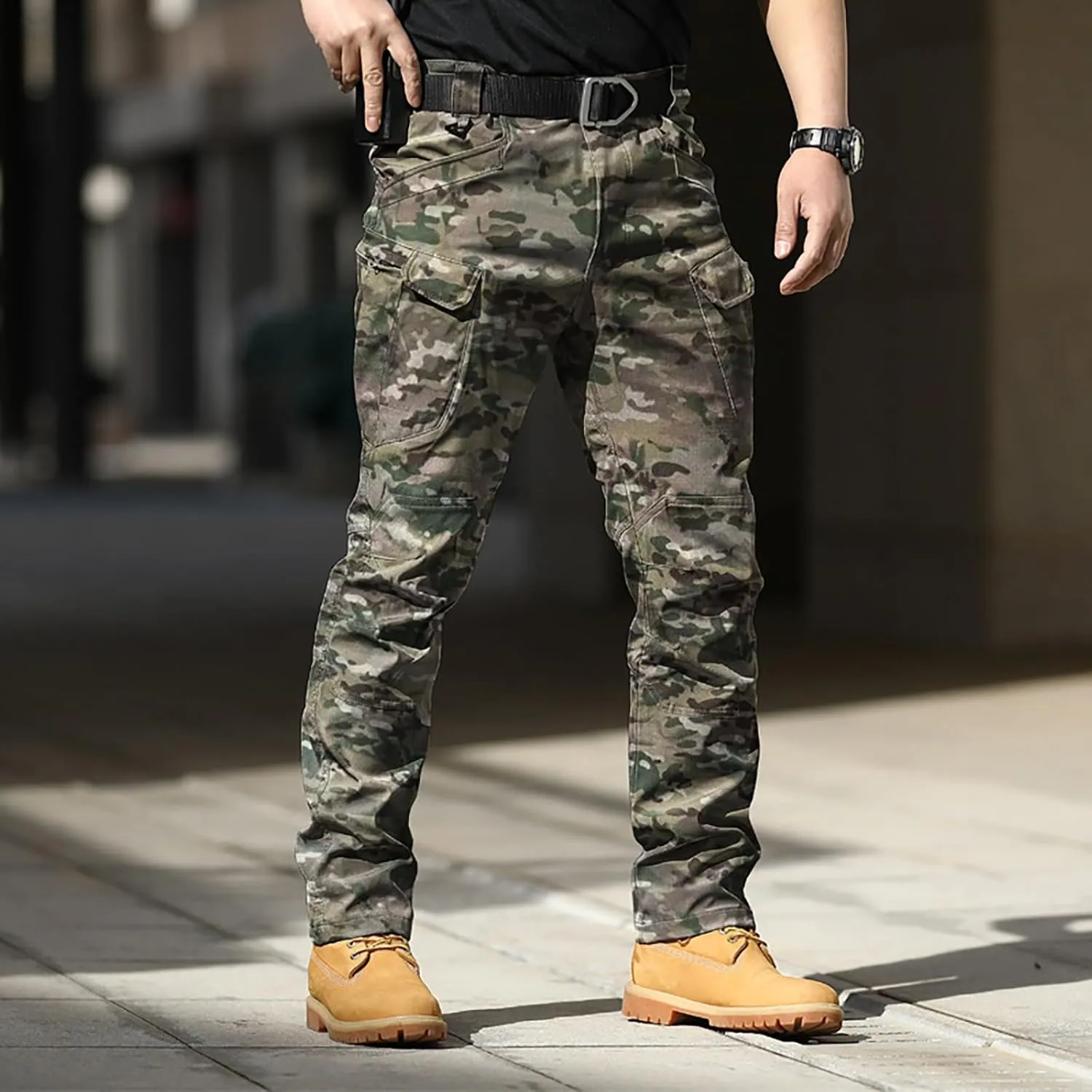 Cargo Pants for Men Tactical Pants Lightweight Outdoor Travel Pants Relaxed Fit Work Hiking Waterproof Pants Stretch