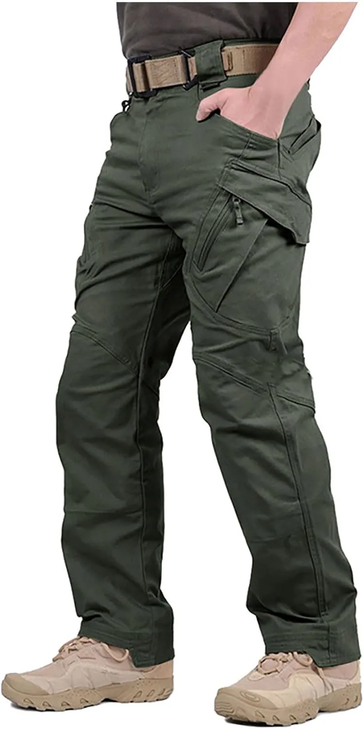 Cargo Pants Mens Outdoor Hiking Pant Ripstop Tapered Pants Button Tactical Pants Athletic Pants Light Lounge Pants
