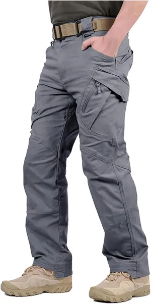 Cargo Pants Mens Outdoor Hiking Pant Ripstop Tapered Pants Button Tactical Pants Athletic Pants Light Lounge Pants