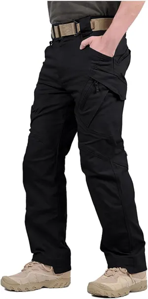 Cargo Pants Mens Outdoor Hiking Pant Ripstop Tapered Pants Button Tactical Pants Athletic Pants Light Lounge Pants
