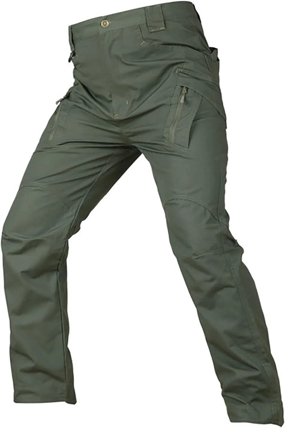 Cargo Pants Mens Outdoor Hiking Pant Ripstop Tapered Pants Button Tactical Pants Athletic Pants Light Lounge Pants