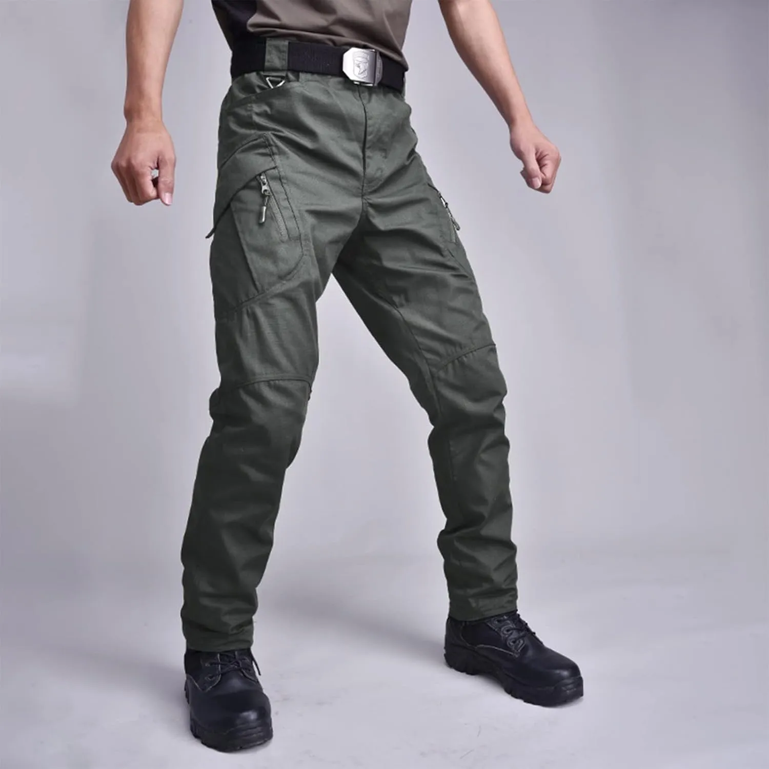 Carpenter Pants for Men Relaxed Fit Stretch Tactical Pants Flex Baggy Camo Hunting Pants Ripstop Camouflage Pants