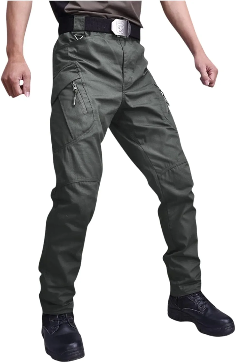 Carpenter Pants for Men Relaxed Fit Stretch Tactical Pants Flex Baggy Camo Hunting Pants Ripstop Camouflage Pants
