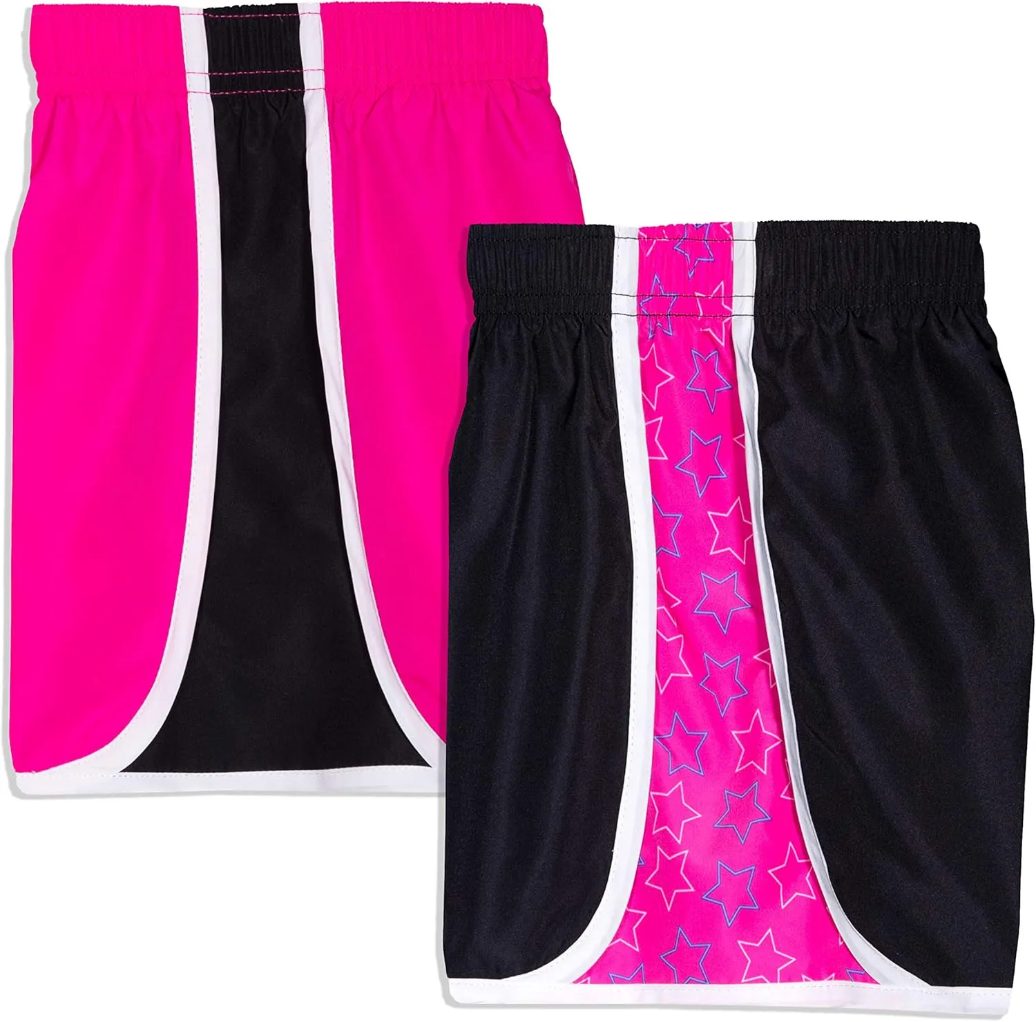 Cheetah Girls 2 Pack Active Running Athletic Gym Shorts Set Workout Activewear Lightweight for Teen Girls Kids Sports