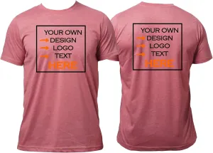 Custom T Shirts for Men and Women, Add Your Own Text, Logo, Printed T-Shirts for Birthday, Personalized Tee Shirts