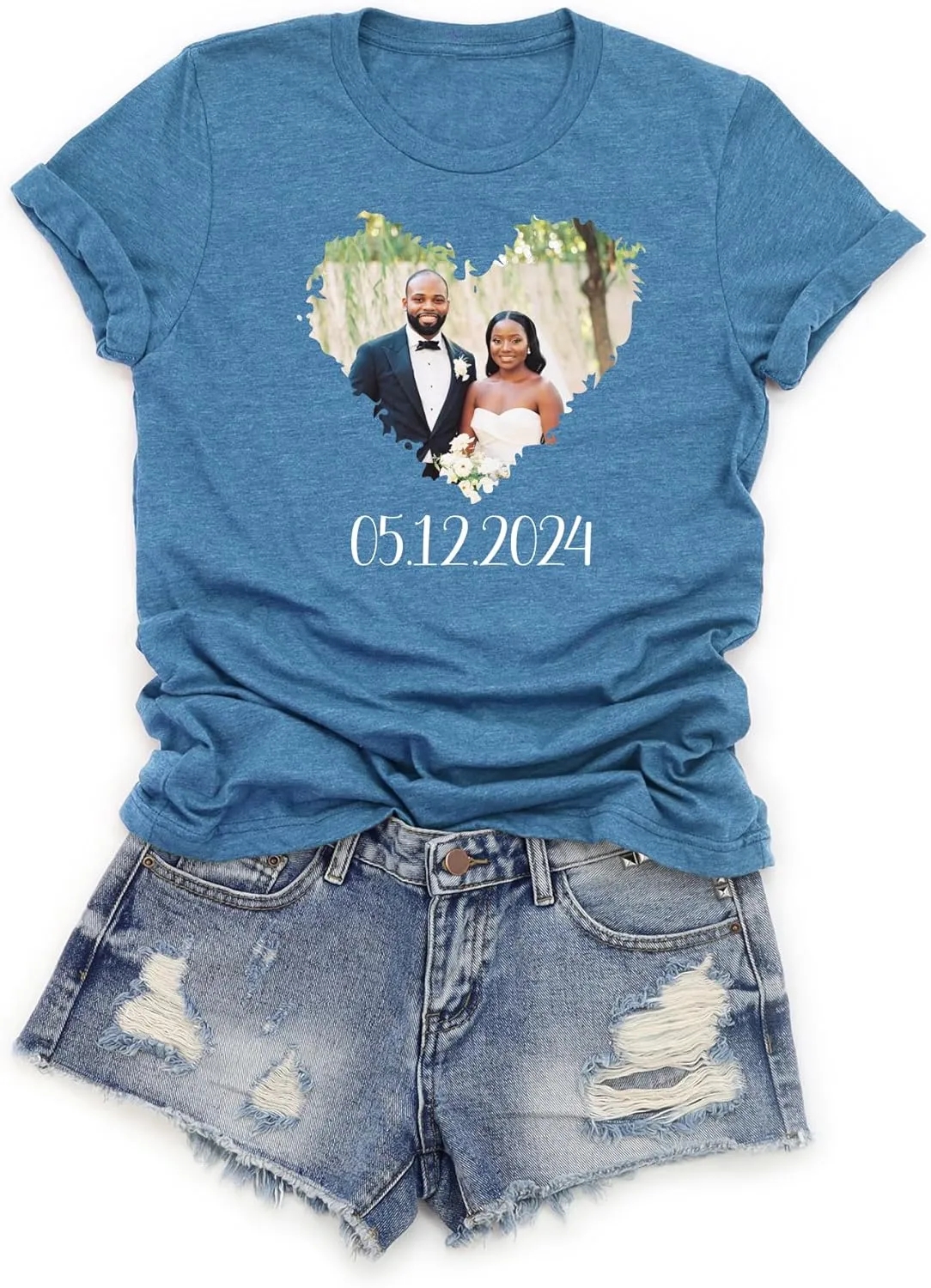 Custom T Shirts for Men and Women, Add Your Own Text, Logo, Printed T-Shirts for Birthday, Personalized Tee Shirts
