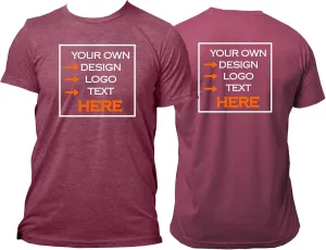 Custom T Shirts for Men and Women, Add Your Own Text, Logo, Printed T-Shirts for Birthday, Personalized Tee Shirts