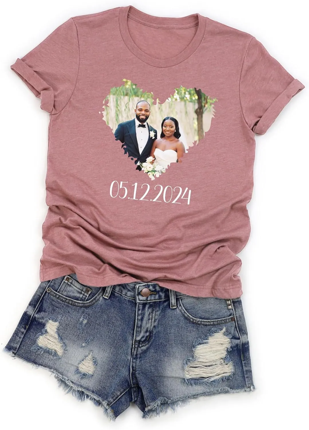 Custom T Shirts for Men and Women, Add Your Own Text, Logo, Printed T-Shirts for Birthday, Personalized Tee Shirts