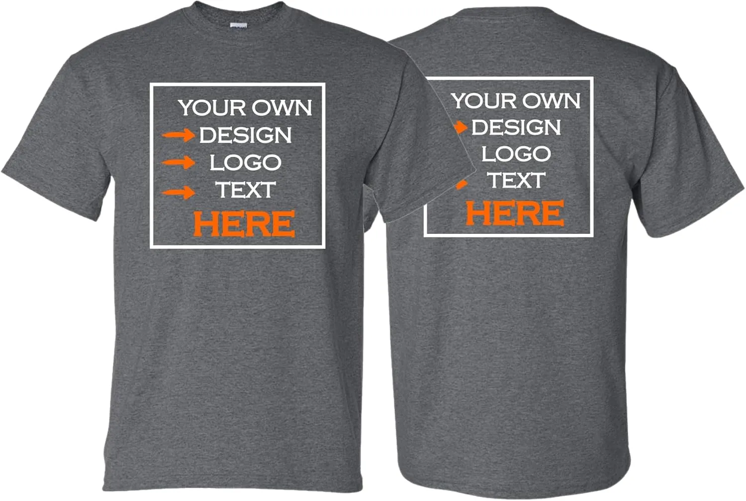 Custom T Shirts for Men and Women, Add Your Own Text, Logo, Printed T-Shirts for Birthday, Personalized Tee Shirts