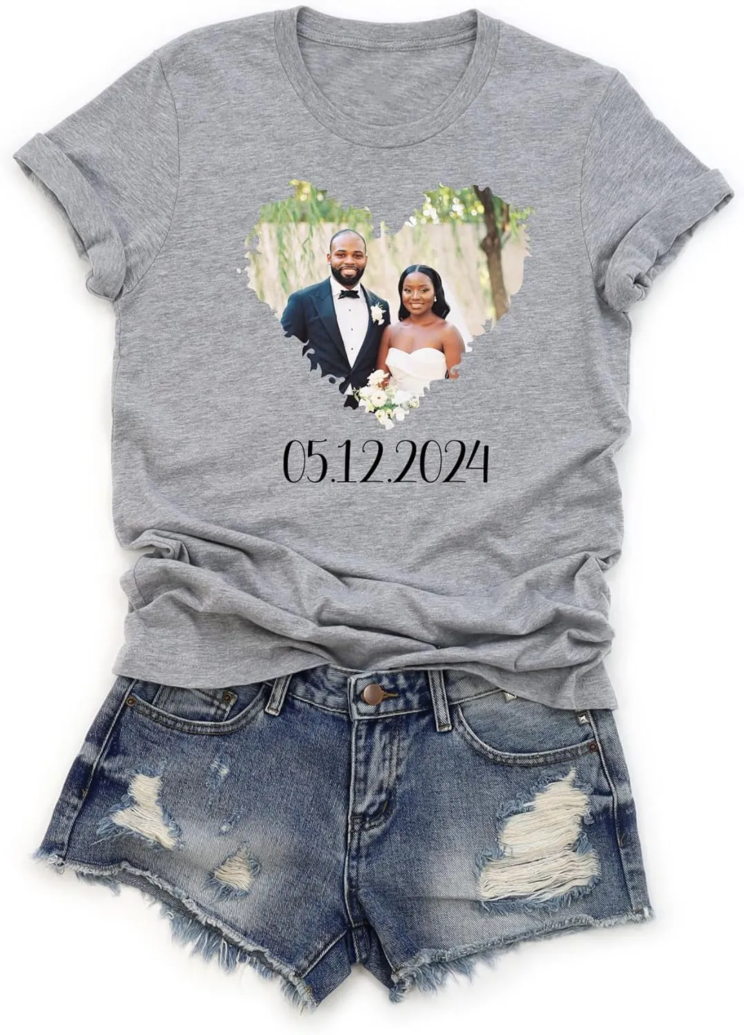 Custom T Shirts for Men and Women, Add Your Own Text, Logo, Printed T-Shirts for Birthday, Personalized Tee Shirts