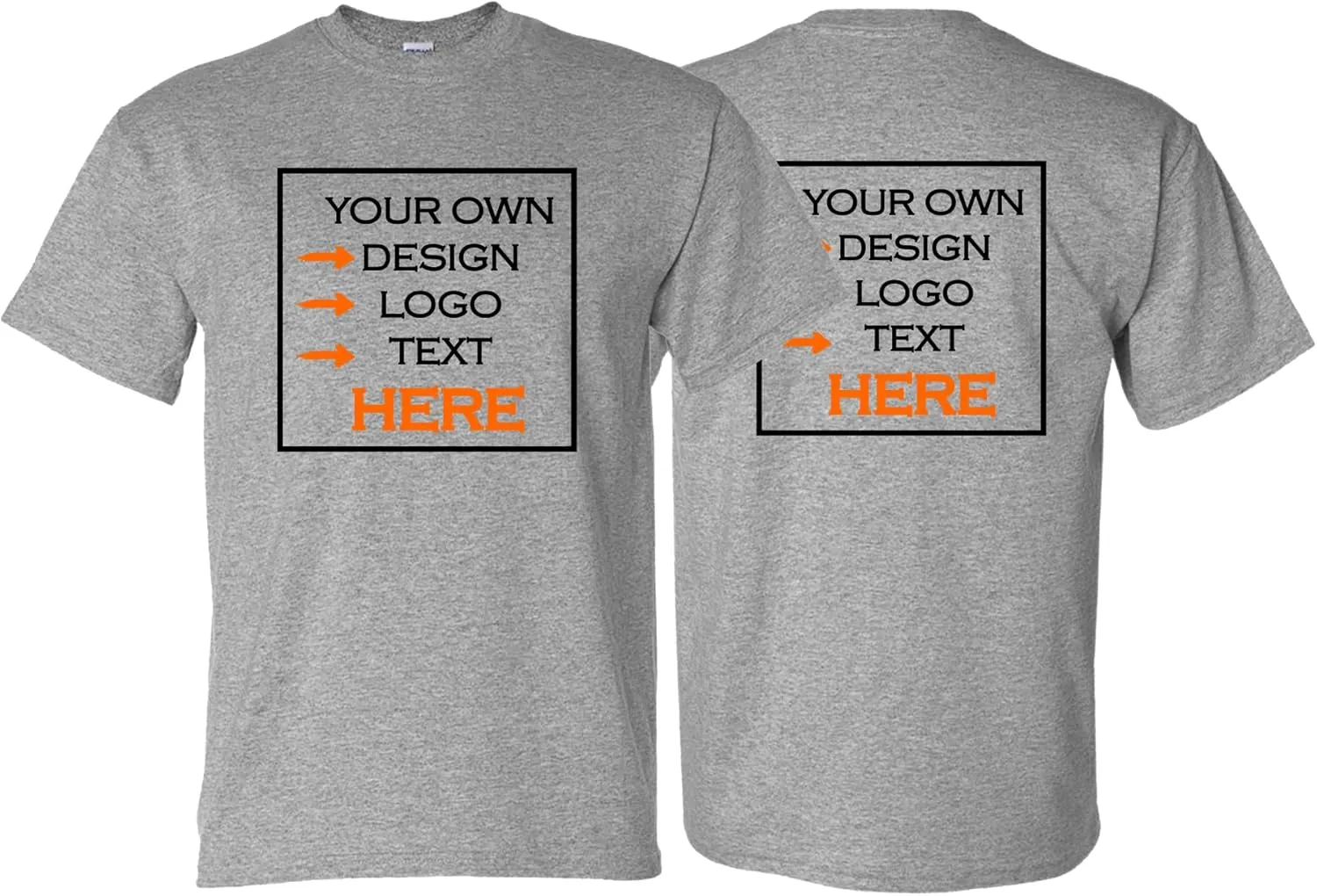 Custom T Shirts for Men and Women, Add Your Own Text, Logo, Printed T-Shirts for Birthday, Personalized Tee Shirts