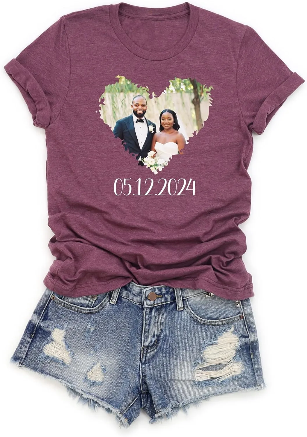 Custom T Shirts for Men and Women, Add Your Own Text, Logo, Printed T-Shirts for Birthday, Personalized Tee Shirts