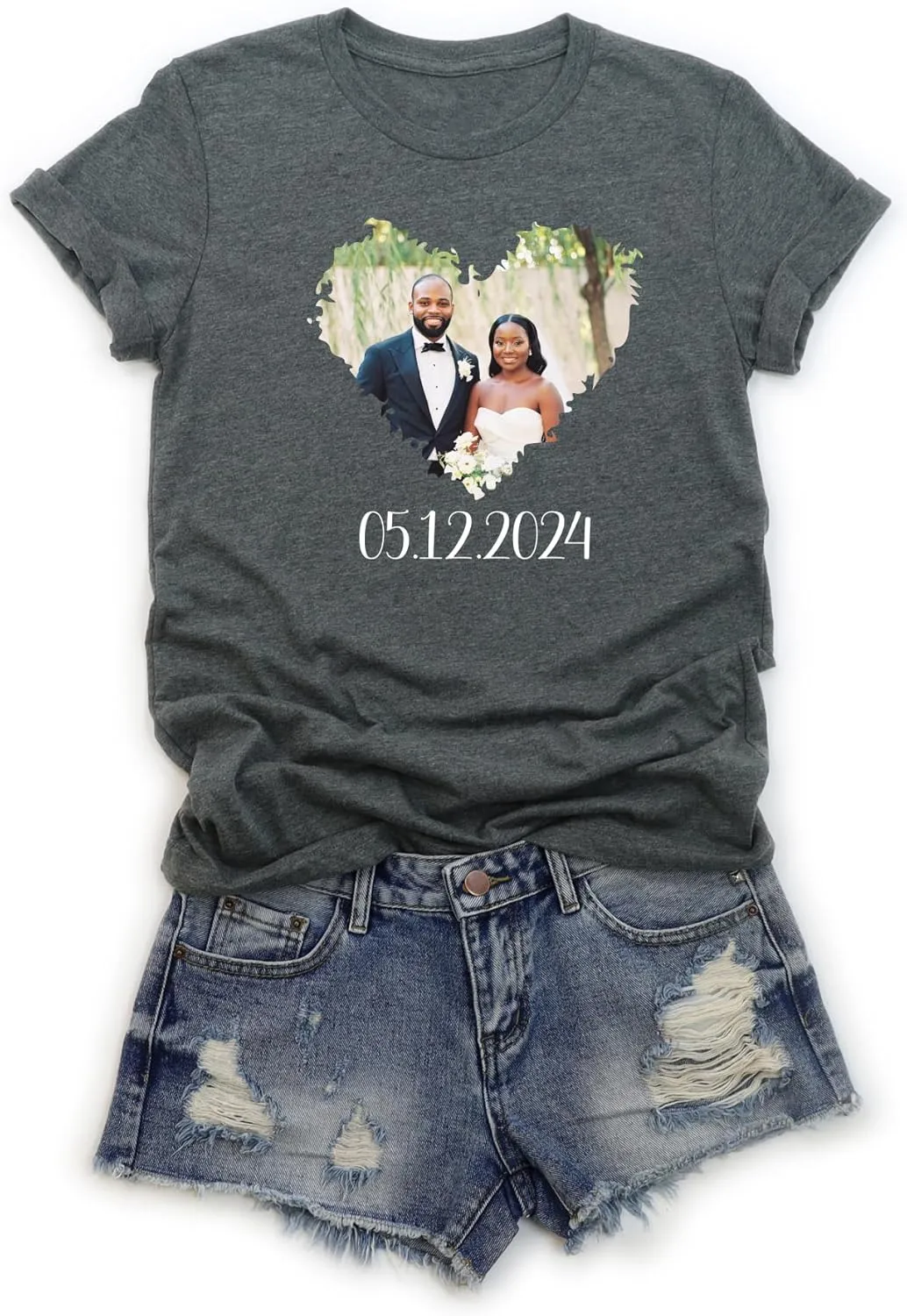 Custom T Shirts for Men and Women, Add Your Own Text, Logo, Printed T-Shirts for Birthday, Personalized Tee Shirts