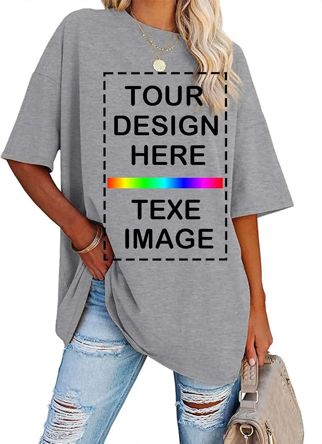 Custom T Shirts Women Customized Design Your Own Tshirts Personalized Text/Image/Logo/Photo Printed T-Shirts