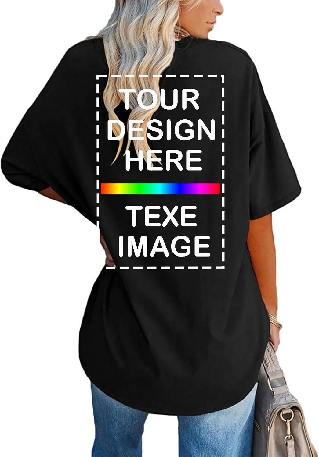Custom T Shirts Women Customized Design Your Own Tshirts Personalized Text/Image/Logo/Photo Printed T-Shirts
