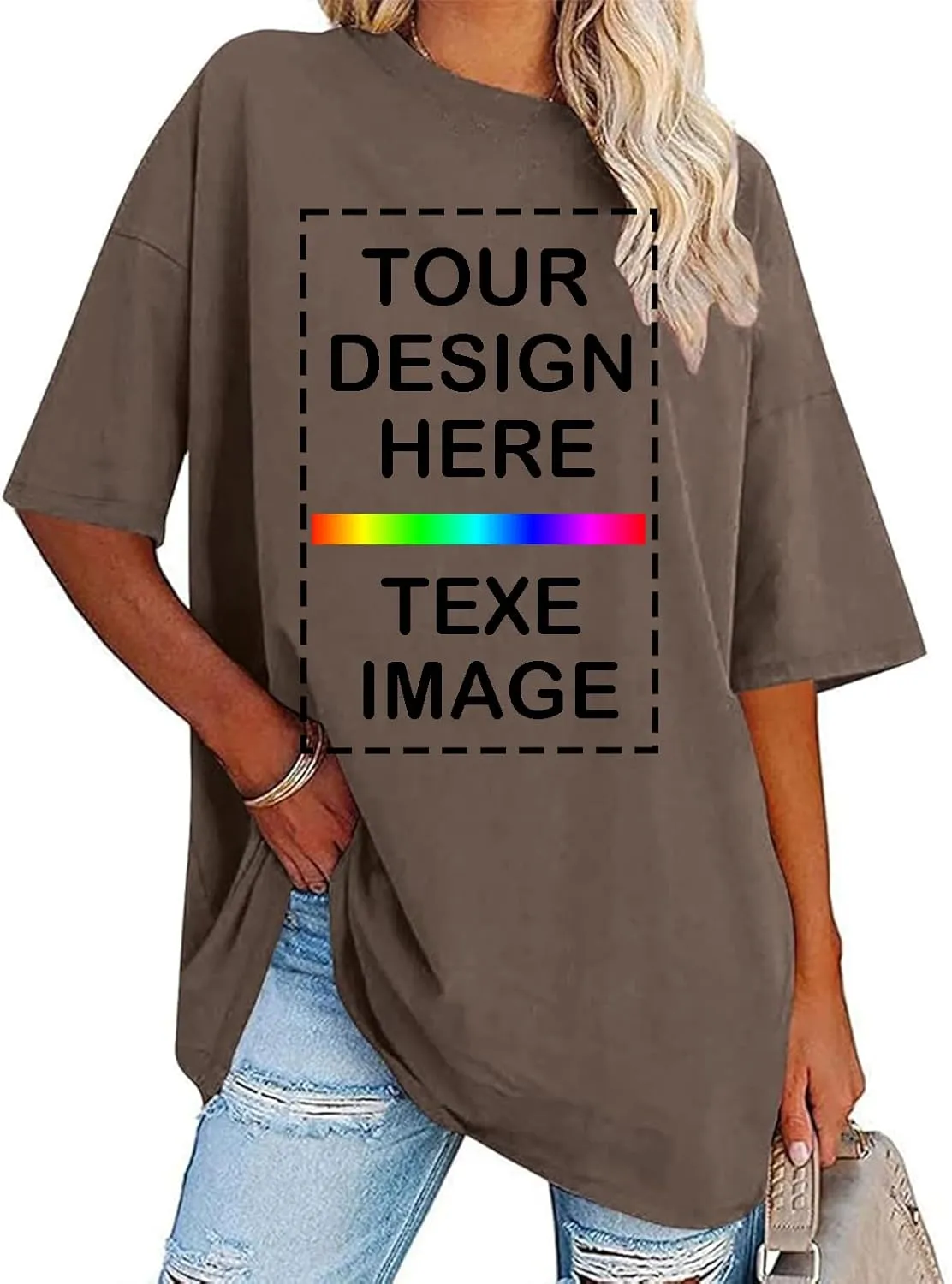 Custom T Shirts Women Customized Design Your Own Tshirts Personalized Text/Image/Logo/Photo Printed T-Shirts