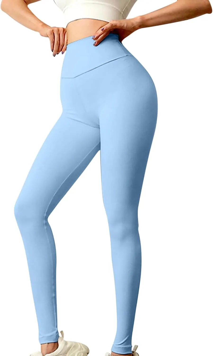 DASAYO Leggings for Women High Waisted Tummy Control Butt Lifting Stretchy Workout Yoga Pants Gym Fitness Activewear