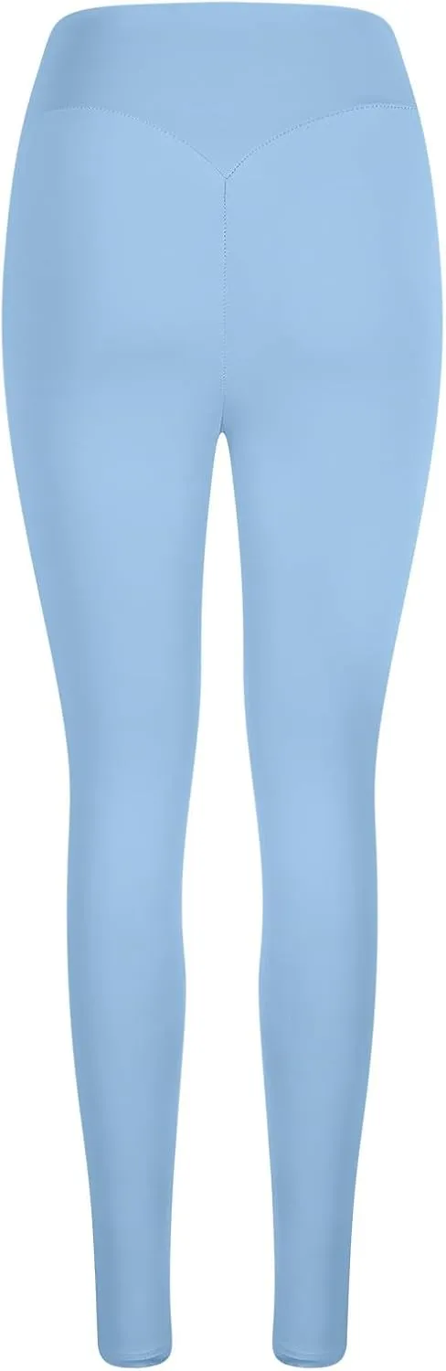 DASAYO Leggings for Women High Waisted Tummy Control Butt Lifting Stretchy Workout Yoga Pants Gym Fitness Activewear