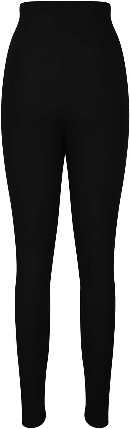 DASAYO Plus Size Leggings Tummy Control for Women High Waist Stretchy Workout Fitness Activewear Comfy Full Length Yoga Pants