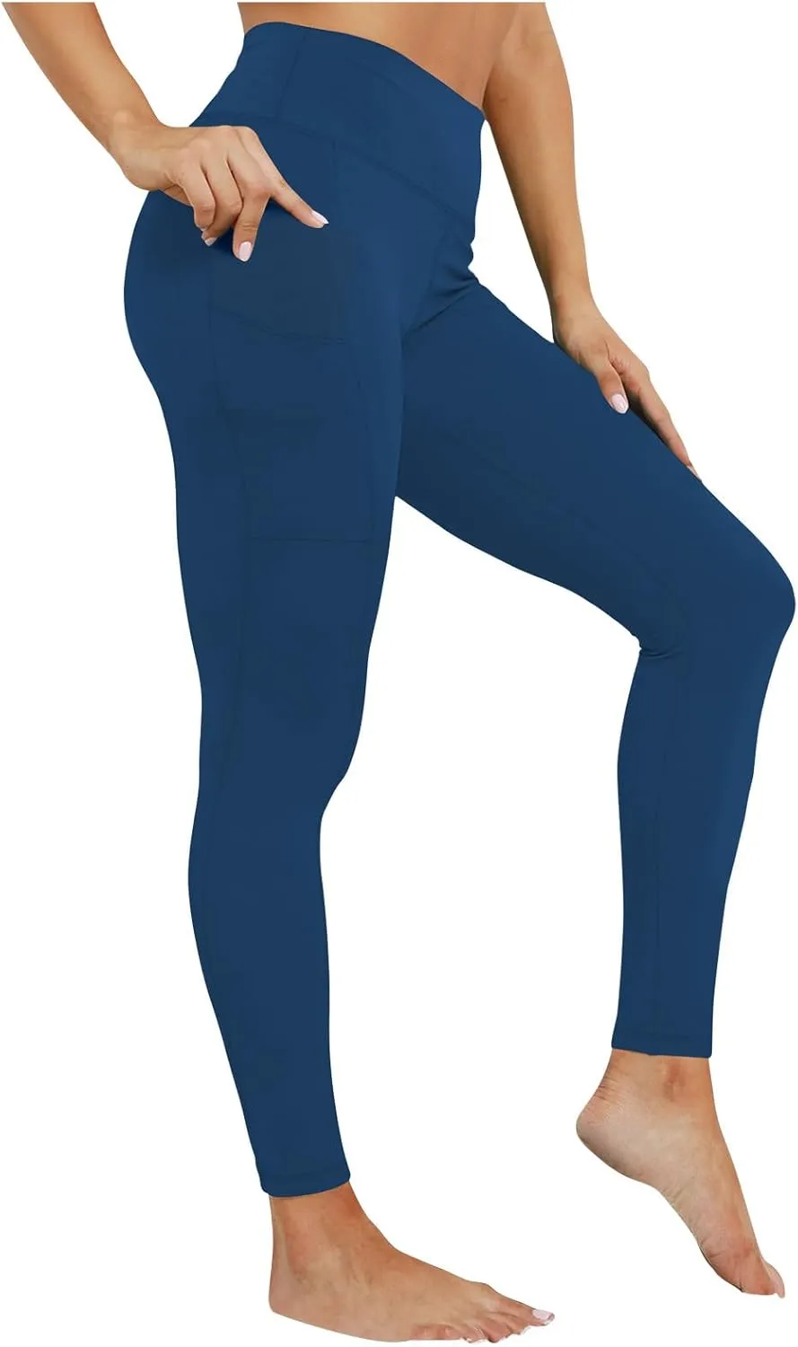 DASAYO Yoga Pants with Pockets for Women High Waist Tummy Control Activewear Leggings Stretchy Fitness Workout Leggings