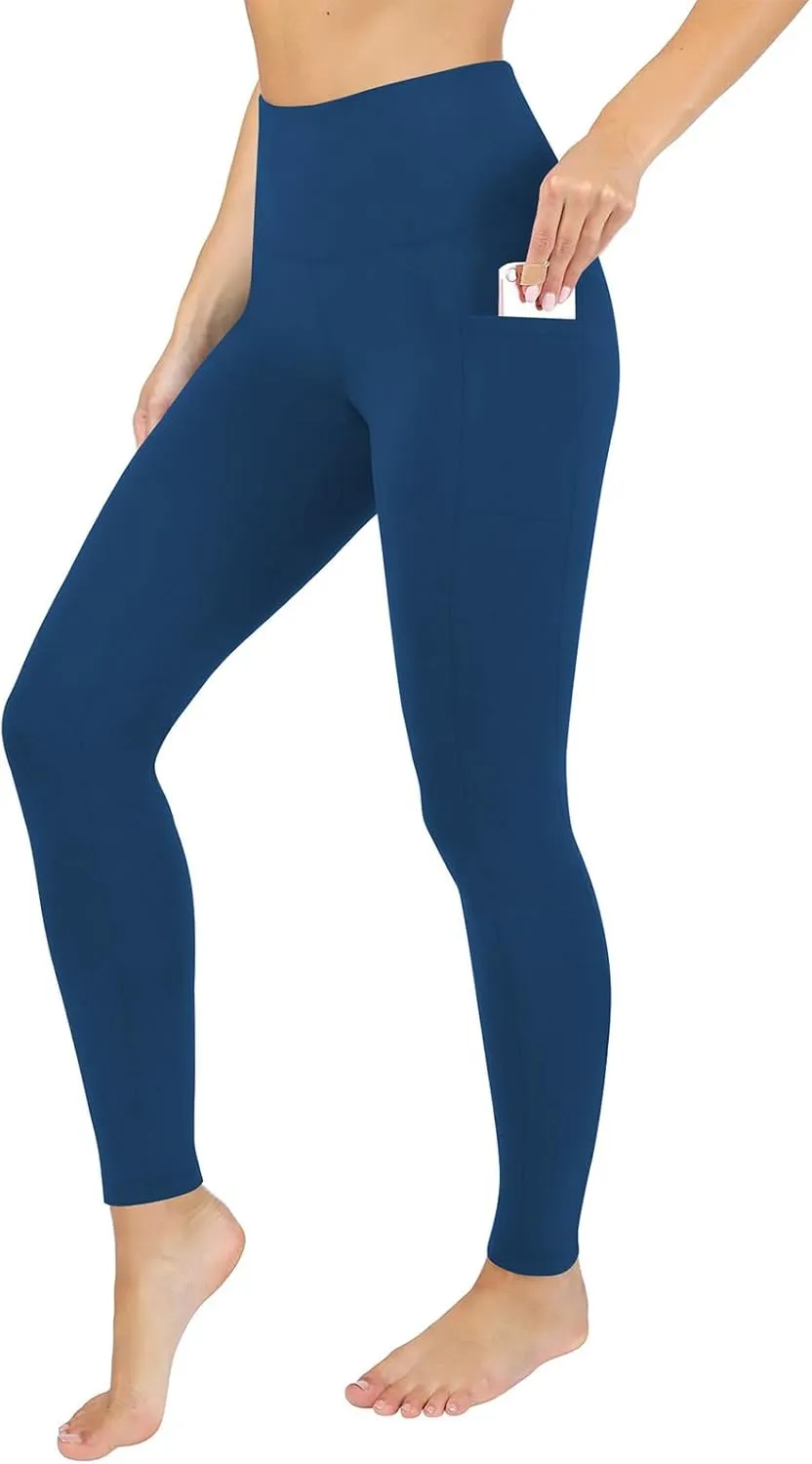 DASAYO Yoga Pants with Pockets for Women High Waist Tummy Control Activewear Leggings Stretchy Fitness Workout Leggings