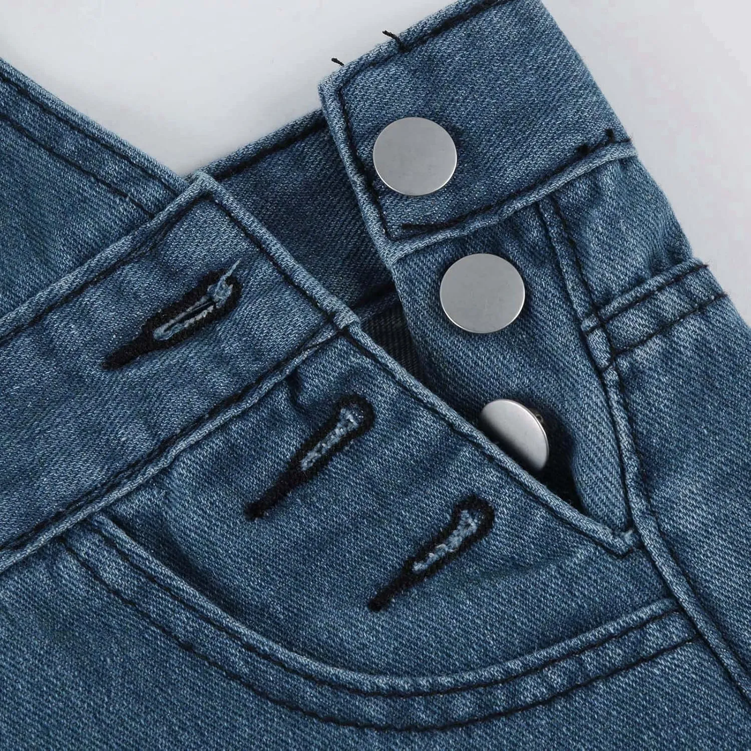 Denim Overall Dress Classic Denim Adjustable Strap Pinafore Overall Dress Suspender Skirt