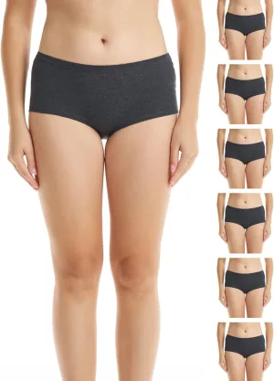 ESTEEZ Women's Breathable Soft Stretch Cotton Underwear - Mid/High Rise Briefs - Low Rise Bikini - Boyshorts