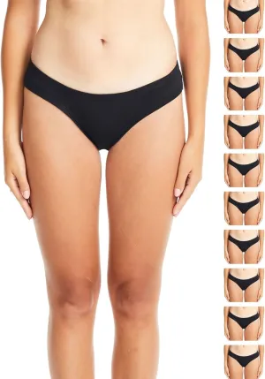 ESTEEZ Women's Breathable Soft Stretch Cotton Underwear - Mid/High Rise Briefs - Low Rise Bikini - Boyshorts