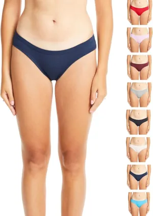 ESTEEZ Women's Breathable Soft Stretch Cotton Underwear - Mid/High Rise Briefs - Low Rise Bikini - Boyshorts