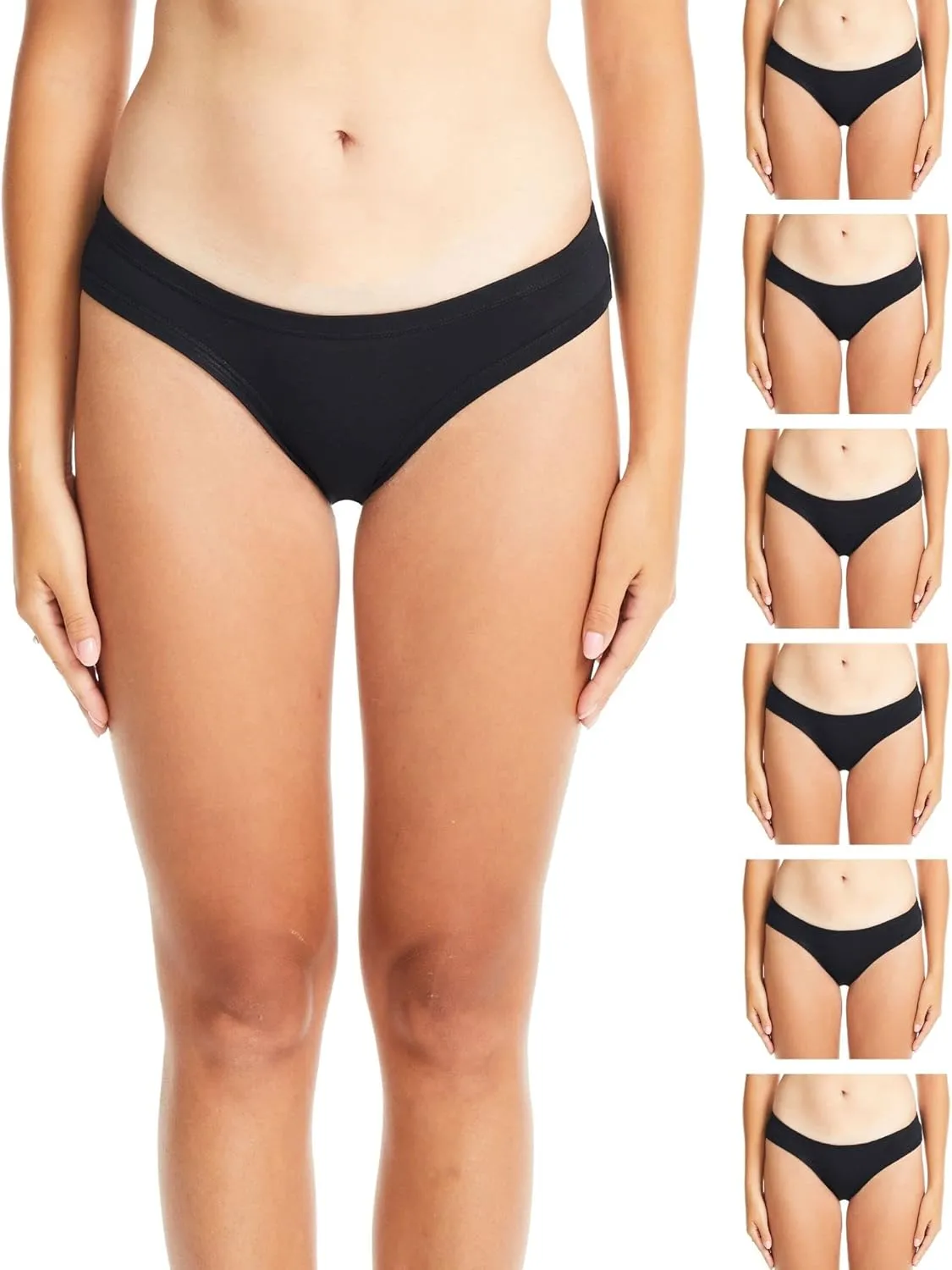 ESTEEZ Women's Breathable Soft Stretch Cotton Underwear - Mid/High Rise Briefs - Low Rise Bikini - Boyshorts